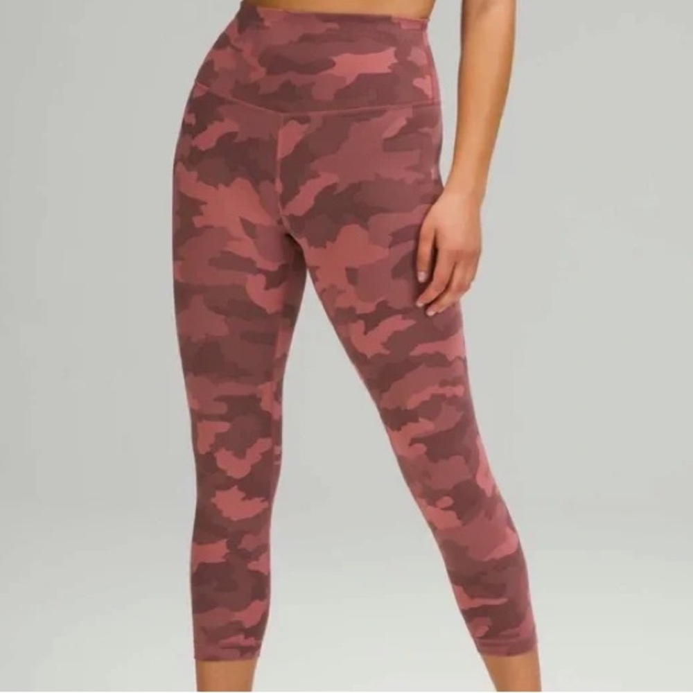 Lululemon pink camo leggings